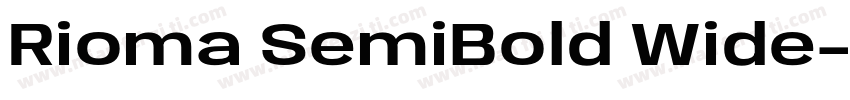 Rioma SemiBold Wide字体转换